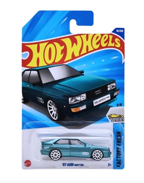 Hot Wheels 87 Audi Quattro Factory Fresh Ages 3 and Up by Small CLAP (Green)
