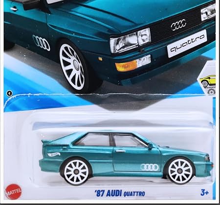 Hot Wheels 87 Audi Quattro Factory Fresh Ages 3 and Up by Small CLAP (Green)
